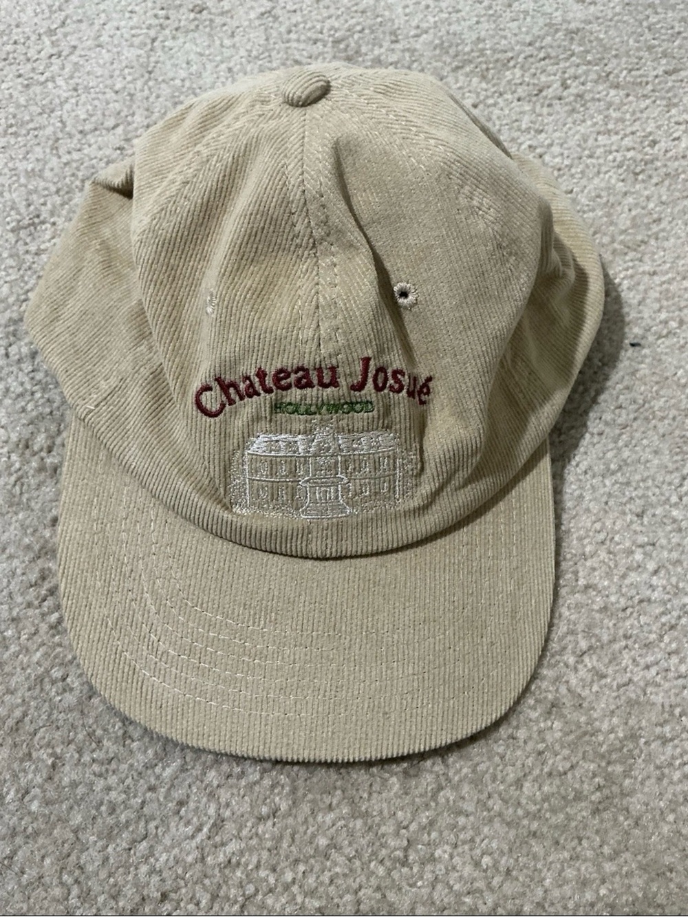 Gallery Dept Chateau Josue Tan Khaki Corduroy Adjustable Hat Cap